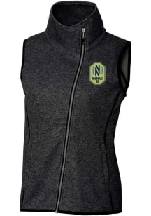 Cutter and Buck Nashville SC Womens Charcoal Mainsail Asymmetrical Vest