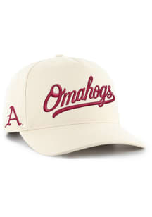 47 Arkansas Razorbacks Omahogs Sure Shot Hitch Adjustable Hat - Natural