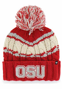 47 Ohio State Buckeyes Red Emma Cuff Womens Knit Hat
