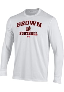 Under Armour Brown Bears White Football Performance Long Sleeve T Shirt