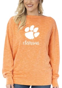 Clemson Tigers Womens Orange Lainey Tunic Long Sleeve T-Shirt