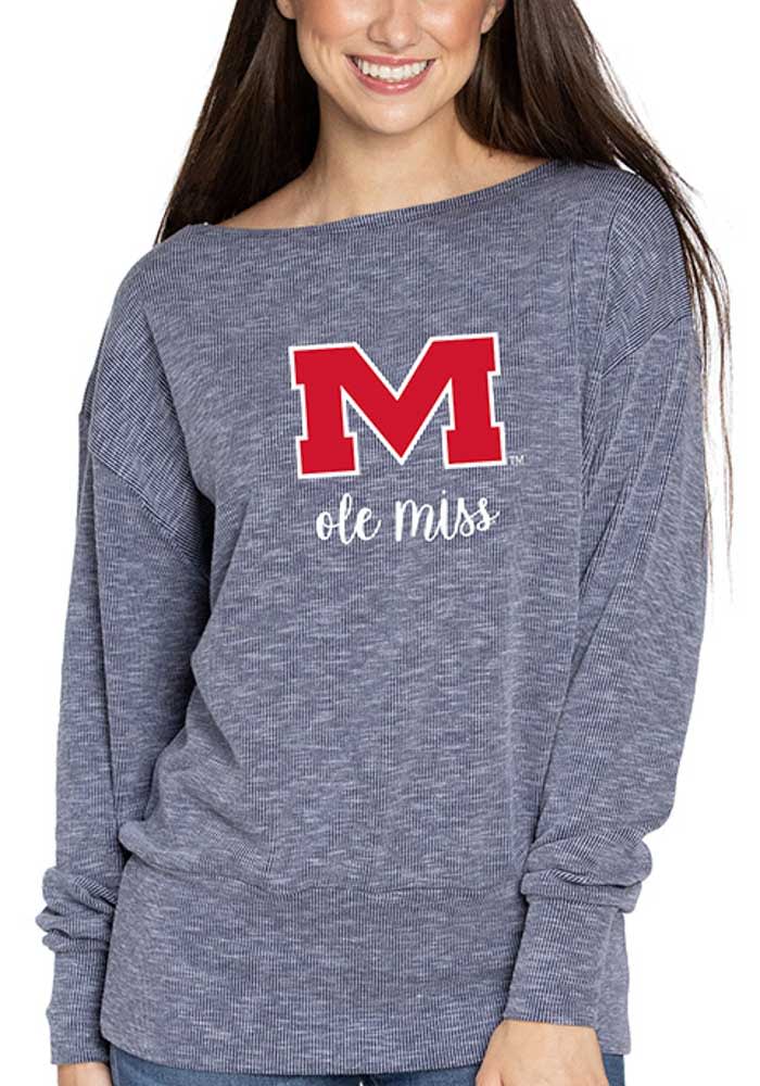 Ole Miss Rebels Womens Navy Blue Lainey Tunic Long Sleeve T-Shirt