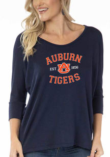 Auburn Tigers Womens Navy Blue Tamara Long Sleeve T-Shirt