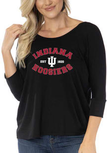 Indiana Hoosiers Womens Black Tamara Long Sleeve T-Shirt