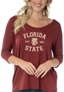 Florida State Seminoles Womens Red Tamara Long Sleeve T-Shirt