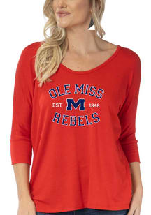 Ole Miss Rebels Womens Red Tamara Long Sleeve T-Shirt