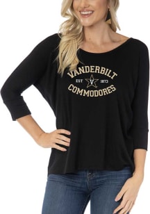 Vanderbilt Commodores Womens Black Tamara Long Sleeve T-Shirt