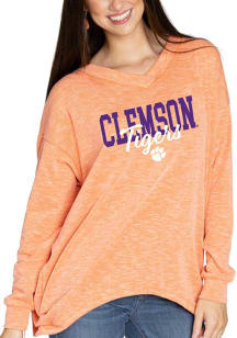 Clemson Tigers Womens Orange Bailey Long Sleeve T-Shirt