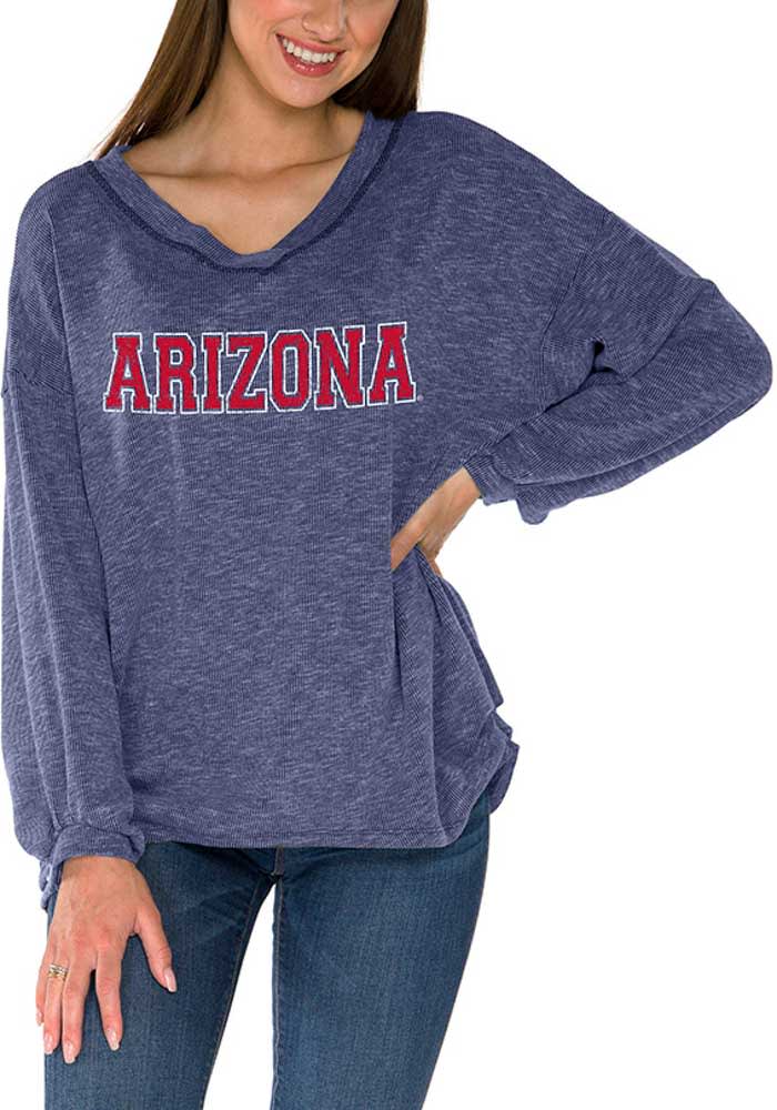 Arizona Wildcats Womens Navy Blue Bailey Long Sleeve T-Shirt