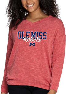 Ole Miss Rebels Womens Red Bailey Long Sleeve T-Shirt