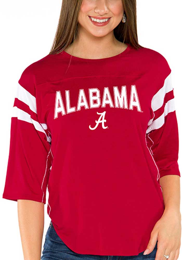 Alabama Crimson Tide Womens Crimson Abigail Long Sleeve T-Shirt