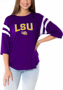 LSU Tigers Womens Purple Abigail Long Sleeve T-Shirt