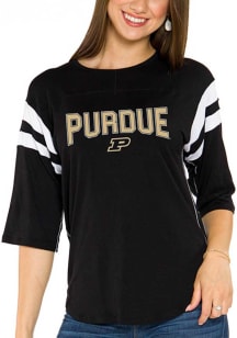 Purdue Boilermakers Womens Black Abigail Long Sleeve T-Shirt