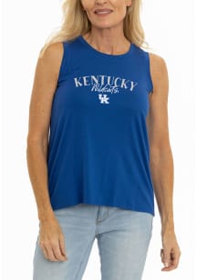 Kentucky Wildcats Womens Blue High Neck Tank Top
