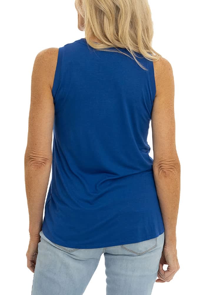 Flying Colors Kentucky Wildcats Womens Blue High Neck Tank Top