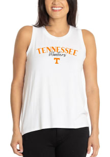 Tennessee Volunteers Womens White High Neck Tank Top