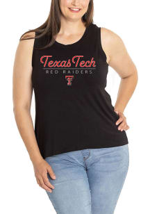 Flying Colors Texas Tech Red Raiders Womens Black High Neck Tank Top