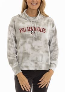 Flying Colors Florida State Seminoles Womens White Mock Long Sleeve Pullover