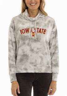 Flying Colors Iowa State Cyclones Womens White Mock Long Sleeve Pullover