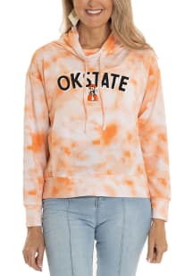 Flying Colors Oklahoma State Cowboys Womens Orange Mock Long Sleeve Pullover