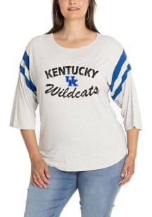 Kentucky Wildcats Womens Blue Jersey 3/4 Length Long Sleeve T-Shirt