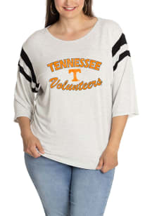 Tennessee Volunteers Womens Black Jersey 3/4 Length Long Sleeve T-Shirt