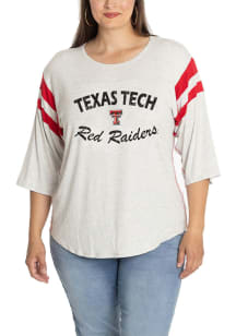 Texas Tech Red Raiders Womens Red Jersey 3/4 Length Long Sleeve T-Shirt