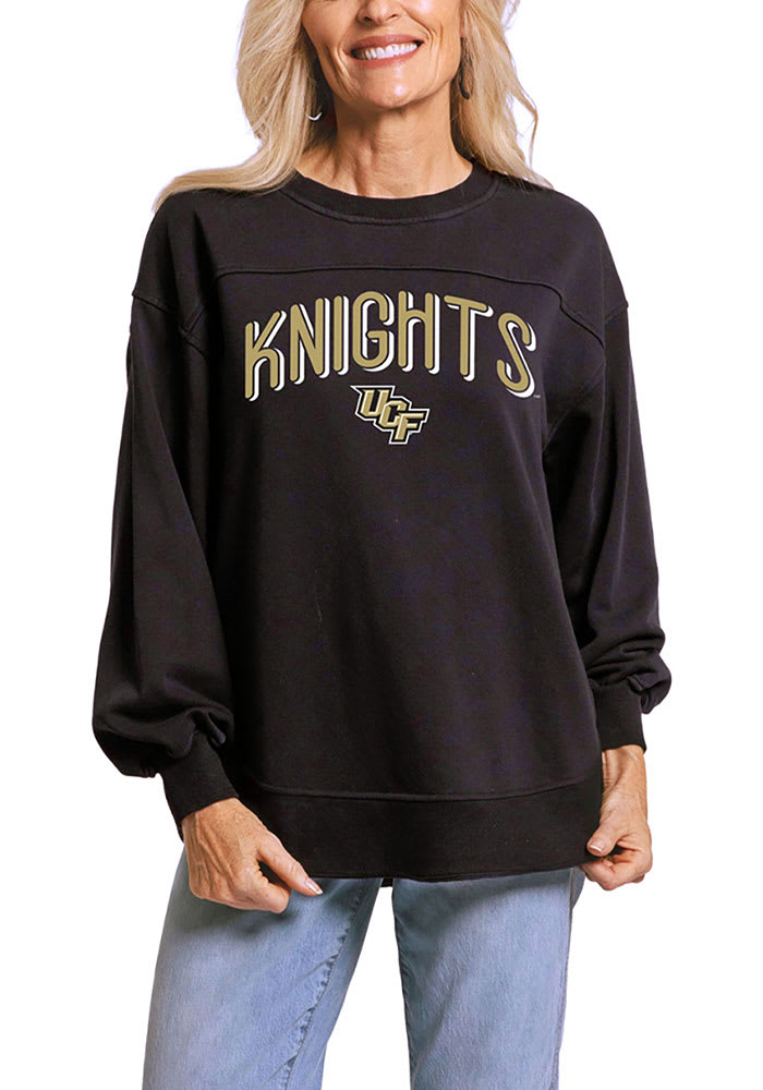 UCF Knights Womens Black Yoke Crew Sweatshirt