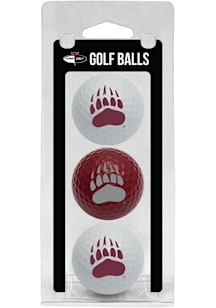 Montana Grizzlies 3 Pack Golf Balls