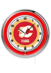 Calgary Flames 19in Neon Wall Clock