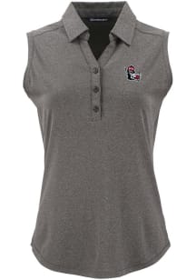 Cutter and Buck NC State Wolfpack Womens Black Vault Forge Eco Polo Shirt