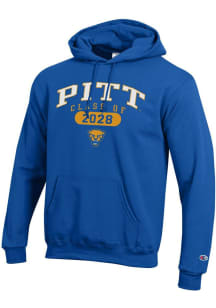 Mens Pitt Panthers Blue Champion Class of 2028 Powerblend Hooded Sweatshirt