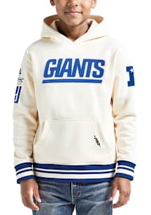 Pro Standard New York Giants Youth White Retro Classics Long Sleeve Hoodie