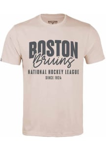 Levelwear Boston Bruins Tan Richmond Response Short Sleeve T Shirt