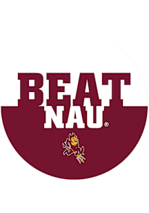 Arizona State Sun Devils BEAT NAU 3" Button - Red