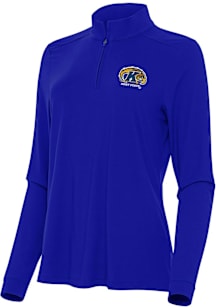 Antigua Kent State Golden Flashes Womens Navy Blue Intent Qtr Zip
