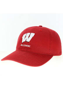 Wisconsin Badgers Alumni EZA Twill Adjustable Hat - Red