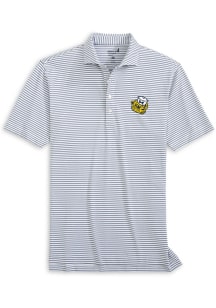 Johnnie O Michigan Wolverines Mens Navy Blue Stetsons Vault Short Sleeve Fashion Polo