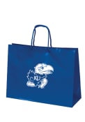 Kansas Jayhawks 16x12 Blue Large Metallic Blue Gift Bag