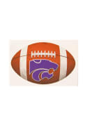 K-State Wildcats 4x7 Football Auto Decal - Brown