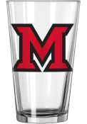 Miami RedHawks M Logo Pint Glass