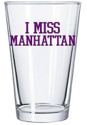 Purple K-State Wildcats I Miss Manhattan 16oz Pint Glass