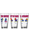 Kansas Jayhawks Evolution 16oz Pint Glass
