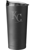Kansas City Royals 20oz Black Powder Coat Stainless Steel Tumbler - Black