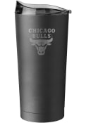 Chicago Bulls 20 OZ Black Powder Coat Stainless Steel Tumbler - Black