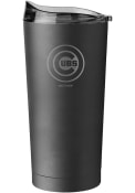 Chicago Cubs 20 OZ Black Powder Coat Stainless Steel Tumbler - Black