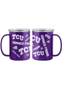 TCU Horned Frogs 15oz Sticker Ultra Mug Stainless Steel Tumbler - Purple
