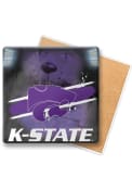 Purple K-State Wildcats Wood Coaster