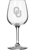 Oklahoma Sooners 12oz Wine Glass