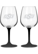 Oklahoma State Cowboys 12oz Wine Glass